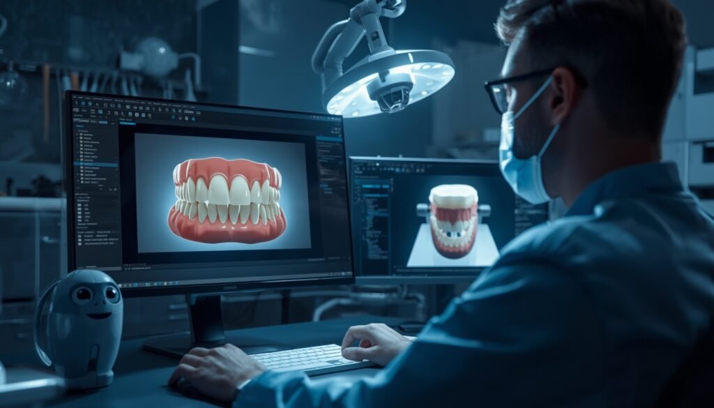 Smiling patient showing natural-looking teeth after receiving high-quality dental crowns.